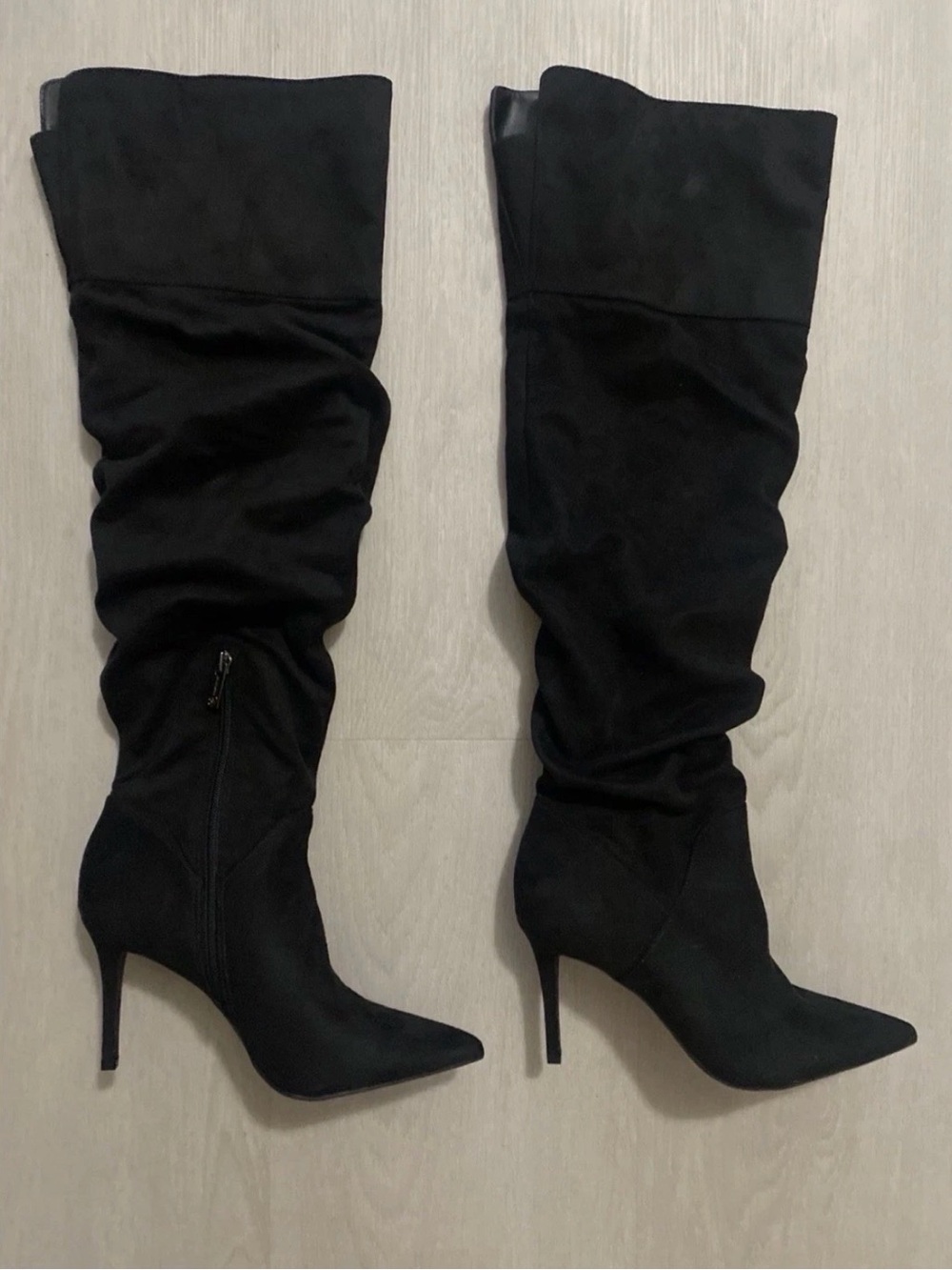 Jessica Simpson Black Over The Knee / Knee High Ainslyn Stiletto Boots Size 7